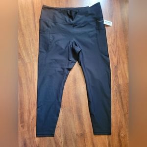 Old Navy | High Waisted Powersoft 7/8 Leggings | Black | Size XL | NWT